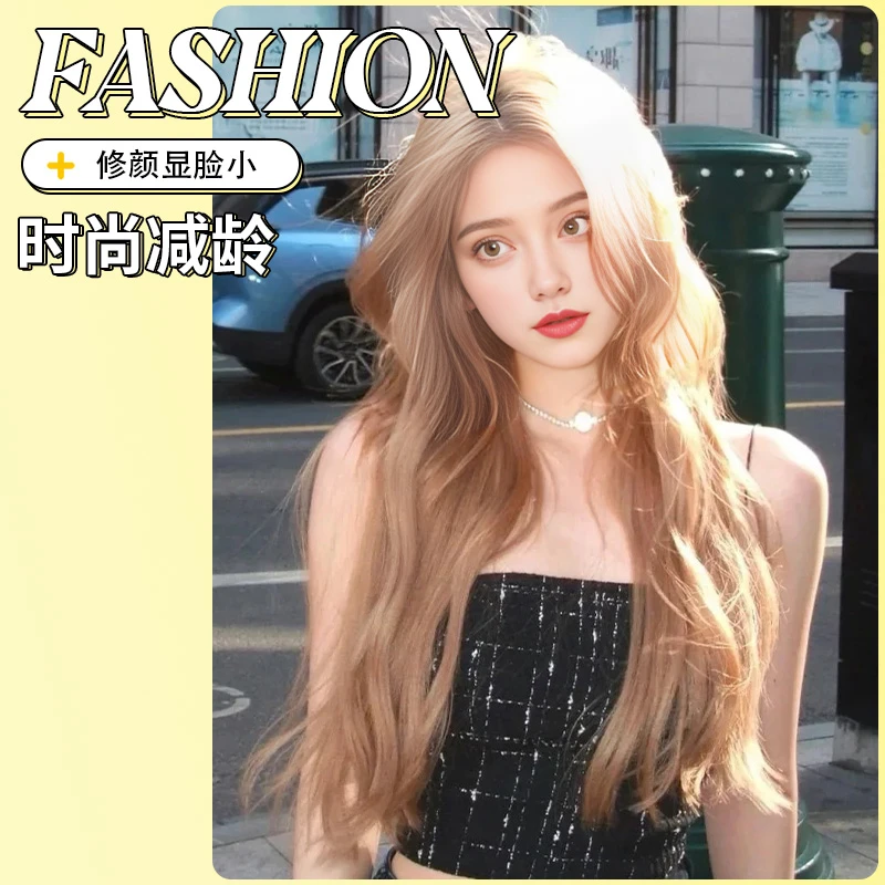 上头效果可查看编码（以介绍的假发编码为准）全头套潮流逼真假发