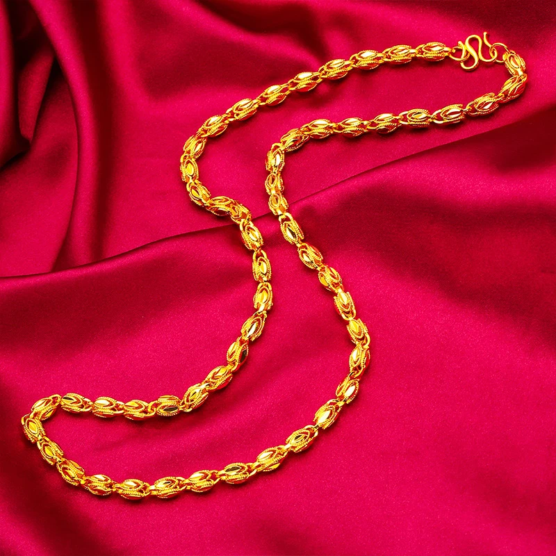 铜合金项链 铜合金【凤眼项链精工版】男款时尚百搭霸气项链金色