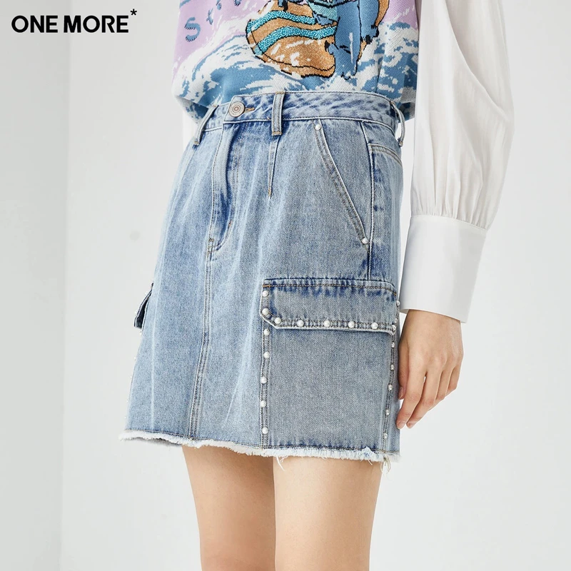 ONE MORE 铆钉装饰半裙 WM1001-A1RAB101C31