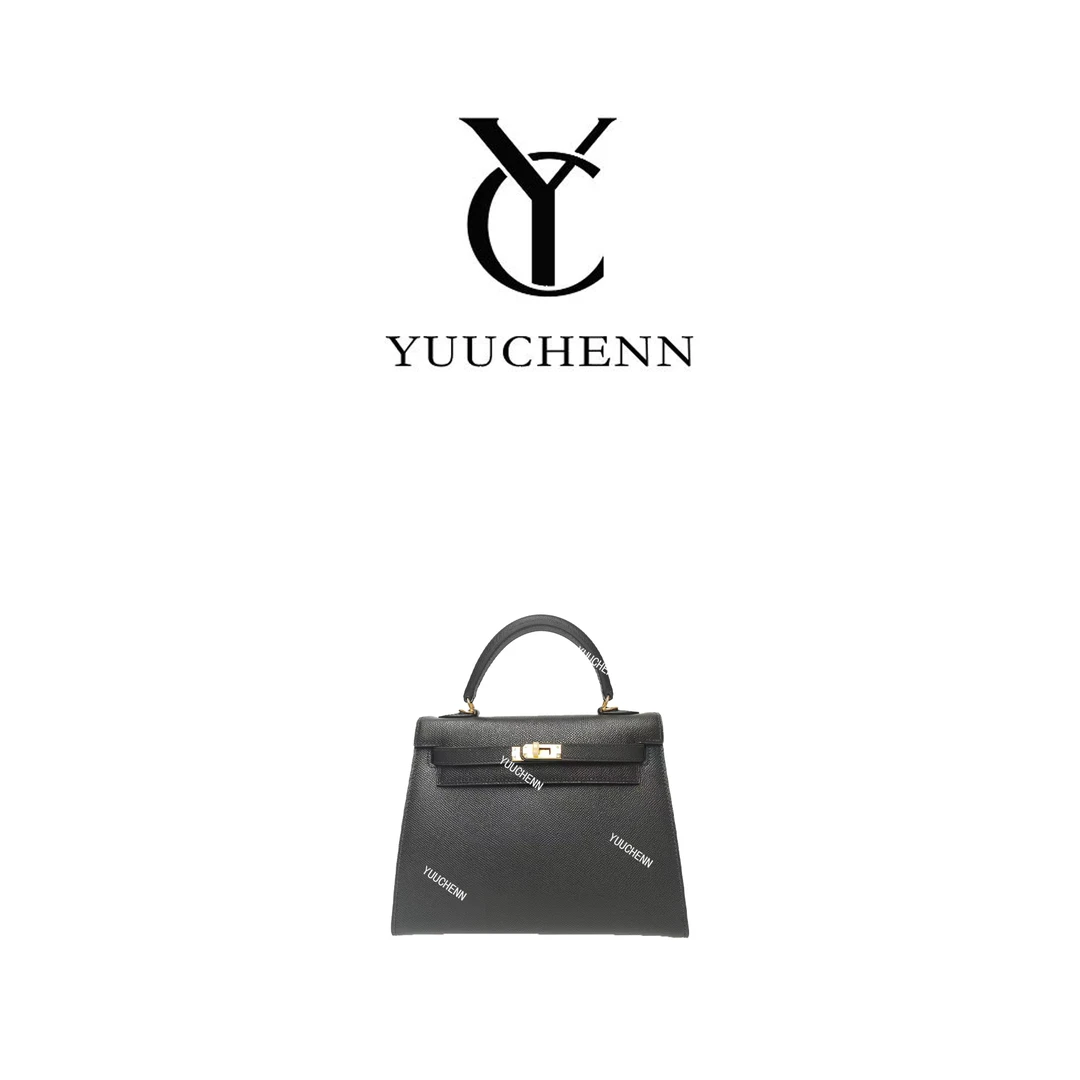 YUUCHENN“中古凯丽”25cm原创设计高定真皮包 HH1655
