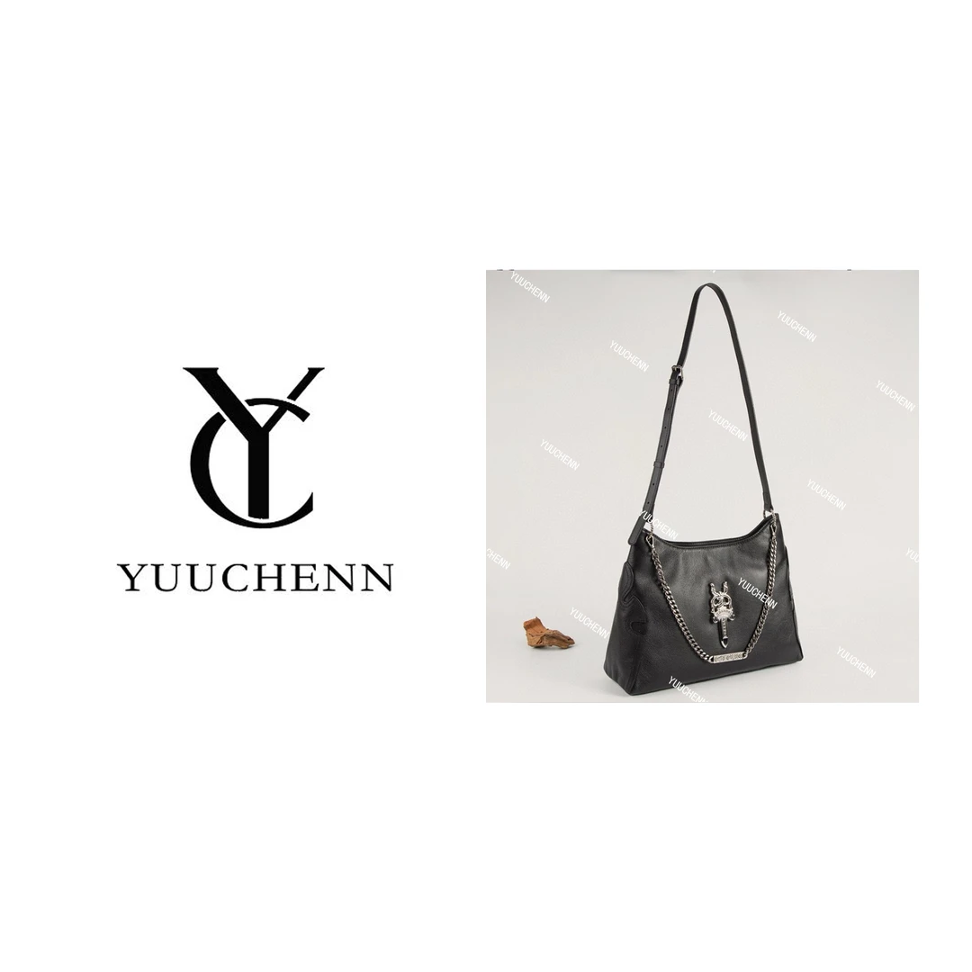 YUUCHENN/34cm原创设计高定真皮包 HH3827