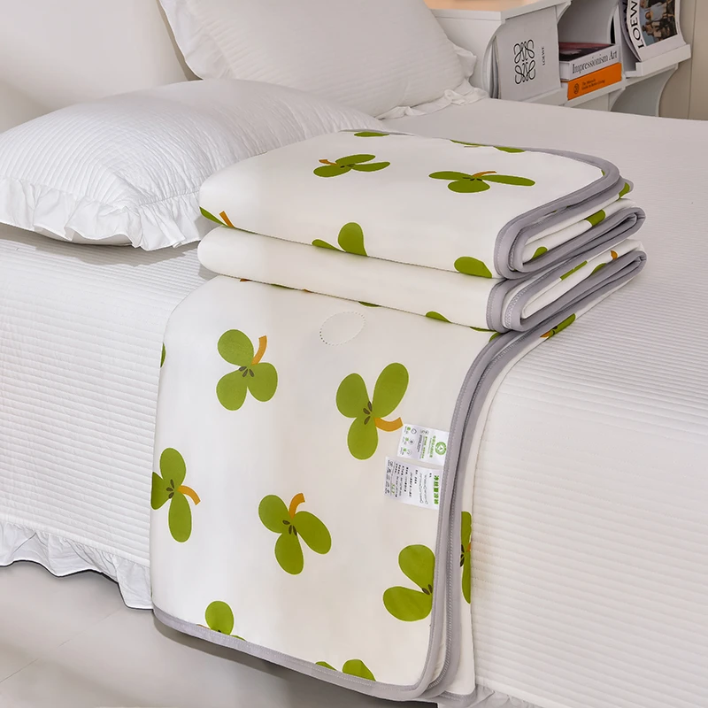 新款A类凉感丝单夏凉被针织棉牛奶丝凉感冰淇淋夏凉被空调被夏被