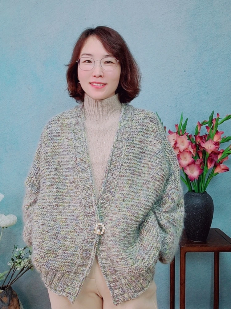 梧桐细雨编织 《几度秋》休闲开衫手工编织材料包（非成品）
