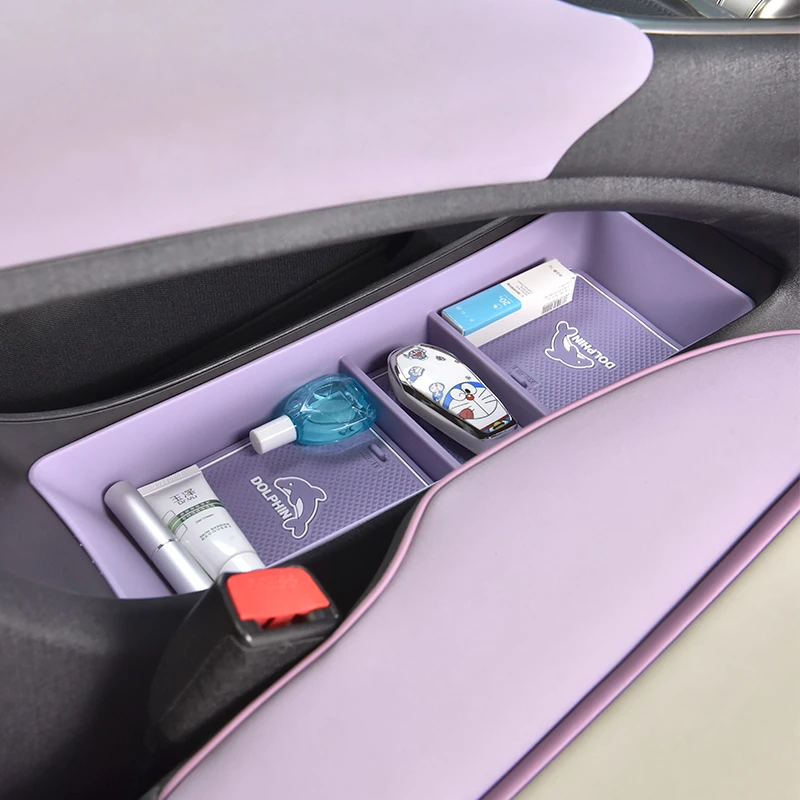 21-25款比亚迪海豚中控扶手箱储物盒置物收纳盒内饰用品装饰配件