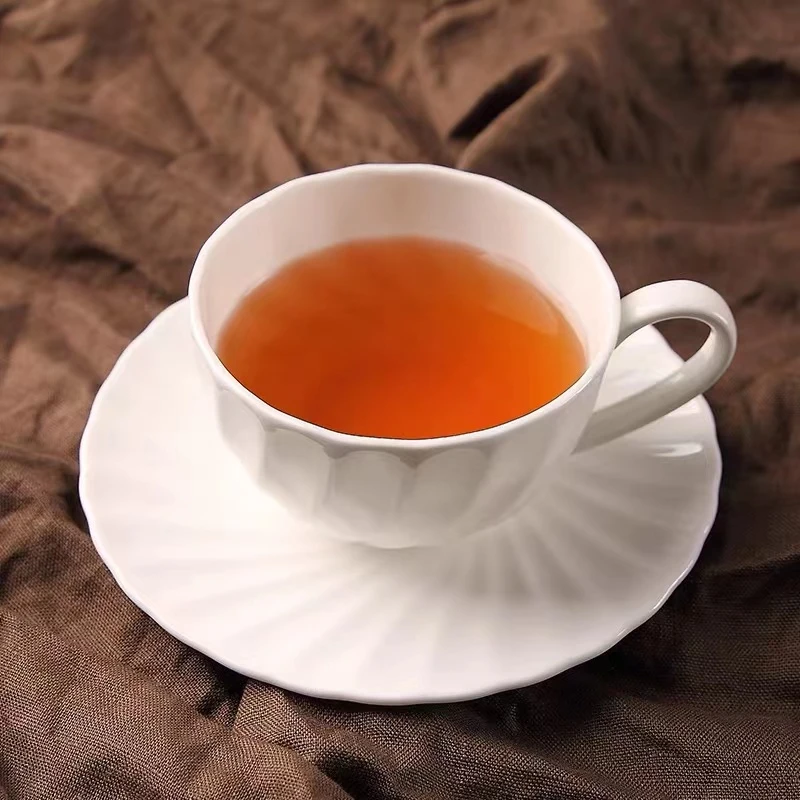 景德镇高白瓷咖啡杯杯碟陶瓷简约欧式家用轻奢意式高档精致浓缩