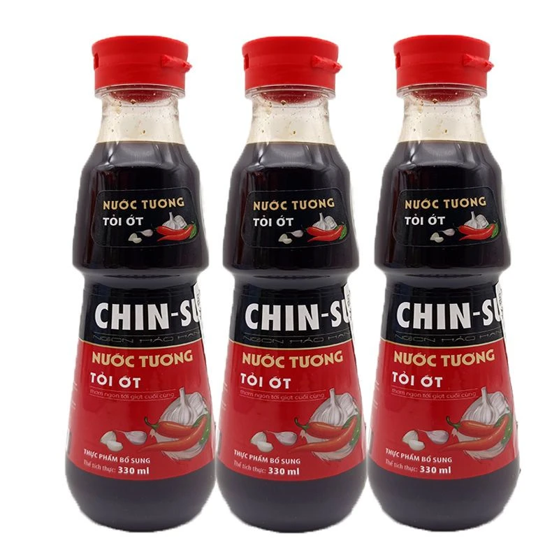 越南进口特产CHIN-SU金苏蒜蓉辣椒酱油330ml生抽调味品料食品小吃