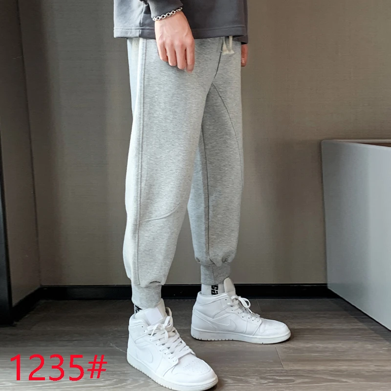 加长版190瘦高个子卫裤宽松束脚休闲运动男裤潮115cm春夏重磅裤子