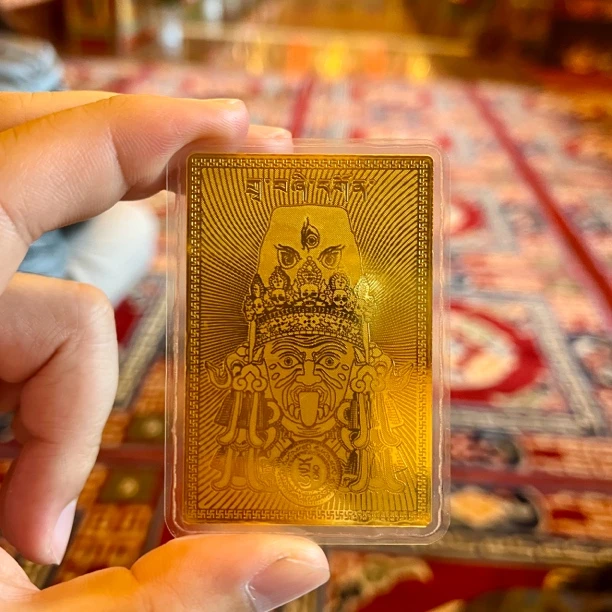 扎基拉姆财神招财卡护身手机壳背面护身金卡