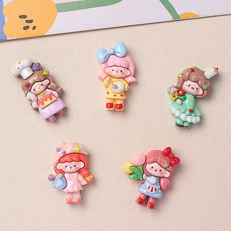 职业女孩树脂贴片展示
