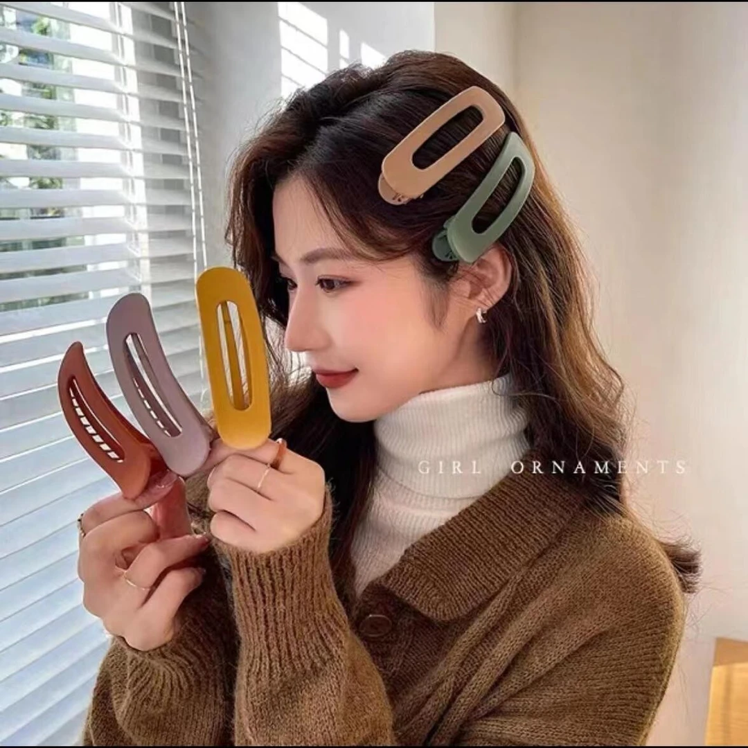 网红爆款碎发刘海夹子侧边夹顶夹简约发卡头饰刘海侧边夹气质百搭