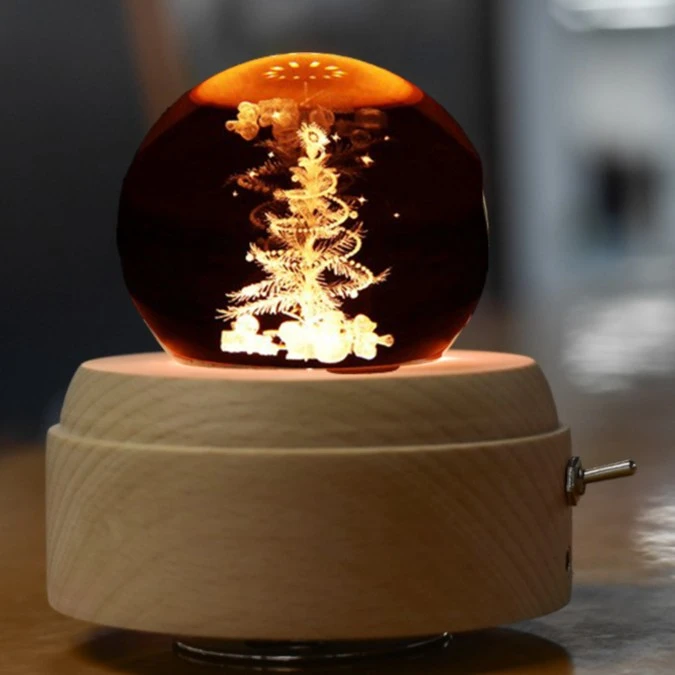 水晶球八音盒灯投影炫彩超星空灯老师学生礼物送闺蜜家人礼品