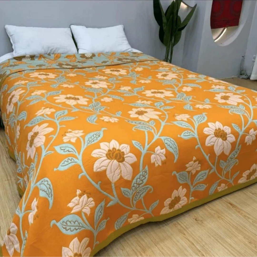 【依恋花】纱布盖毯天丝四季毯230*250