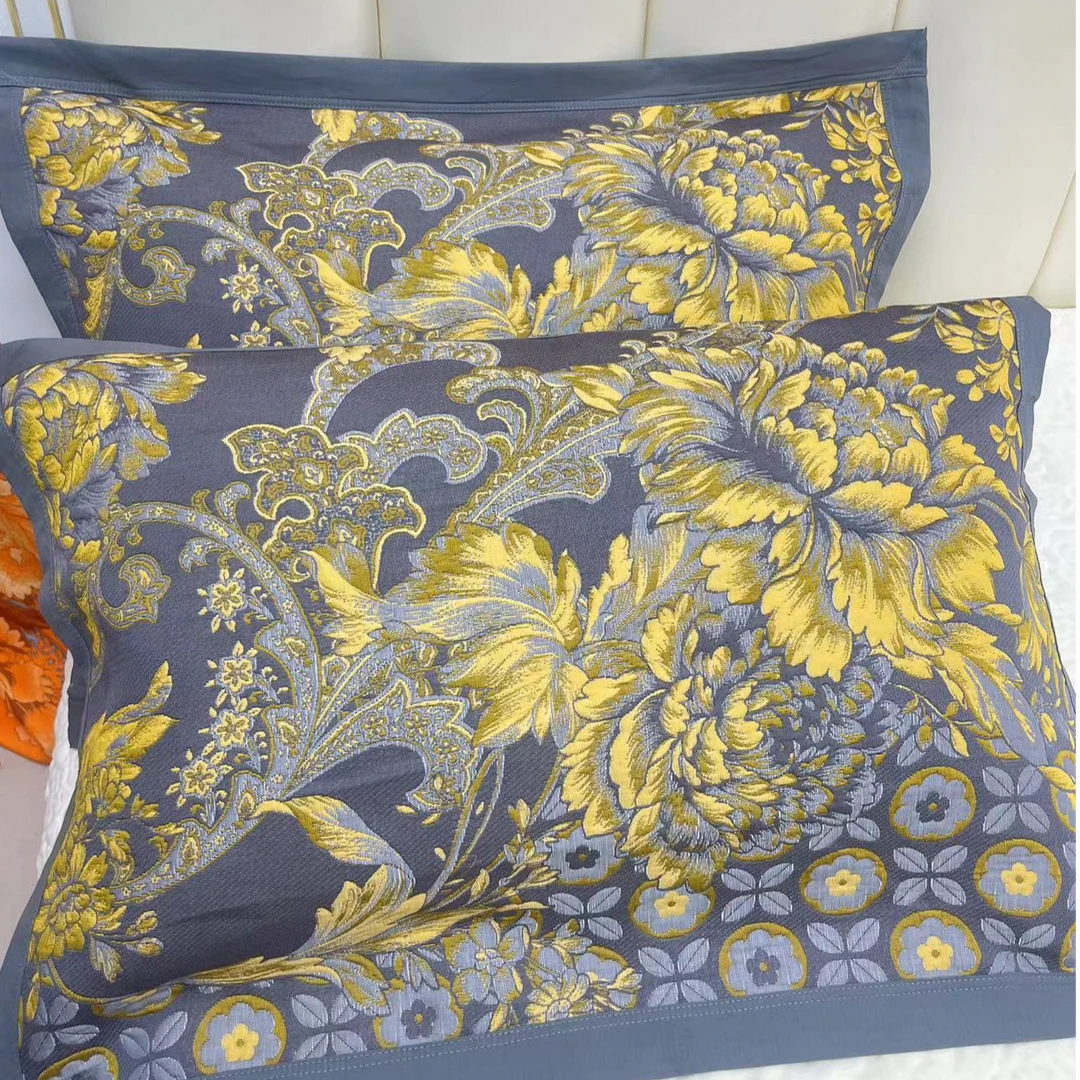 【富丽堂皇枕巾一对两只】 多功能轻奢纱布枕巾---50*80