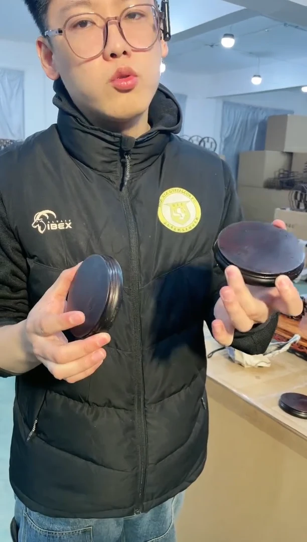 【闪购商品】黑檀木艺黑檀素面圆形底座【一片】