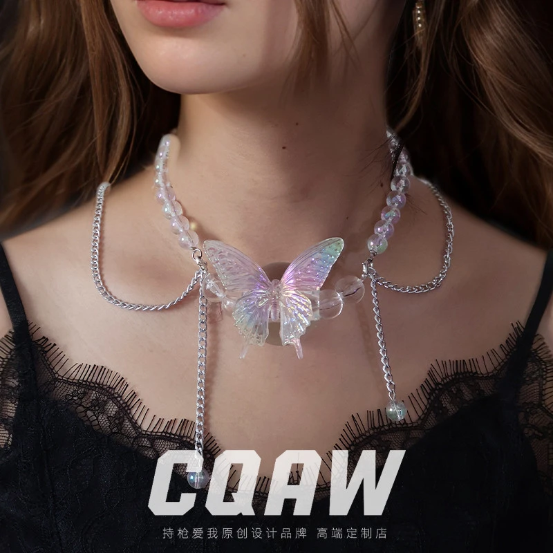 【炫彩蝴蝶】cos道具蝴蝶小众饰品小众道具puppy