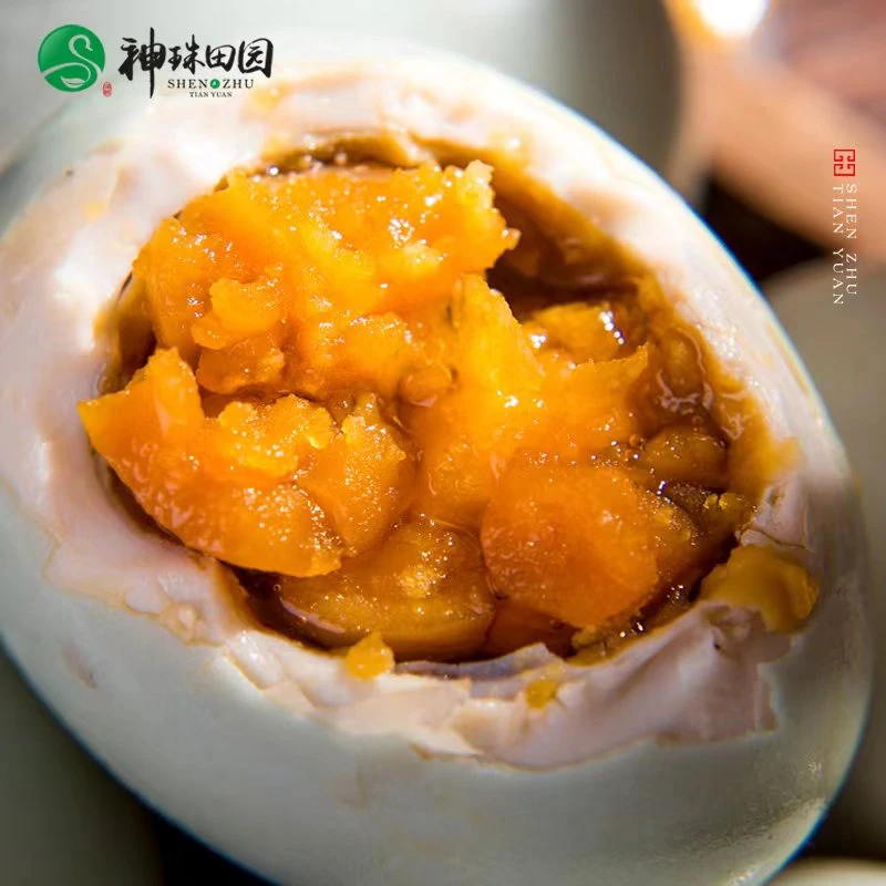 神珠田园精选裸咸蛋10枚沙心细腻流油健康营养生态新鲜制作55-60g