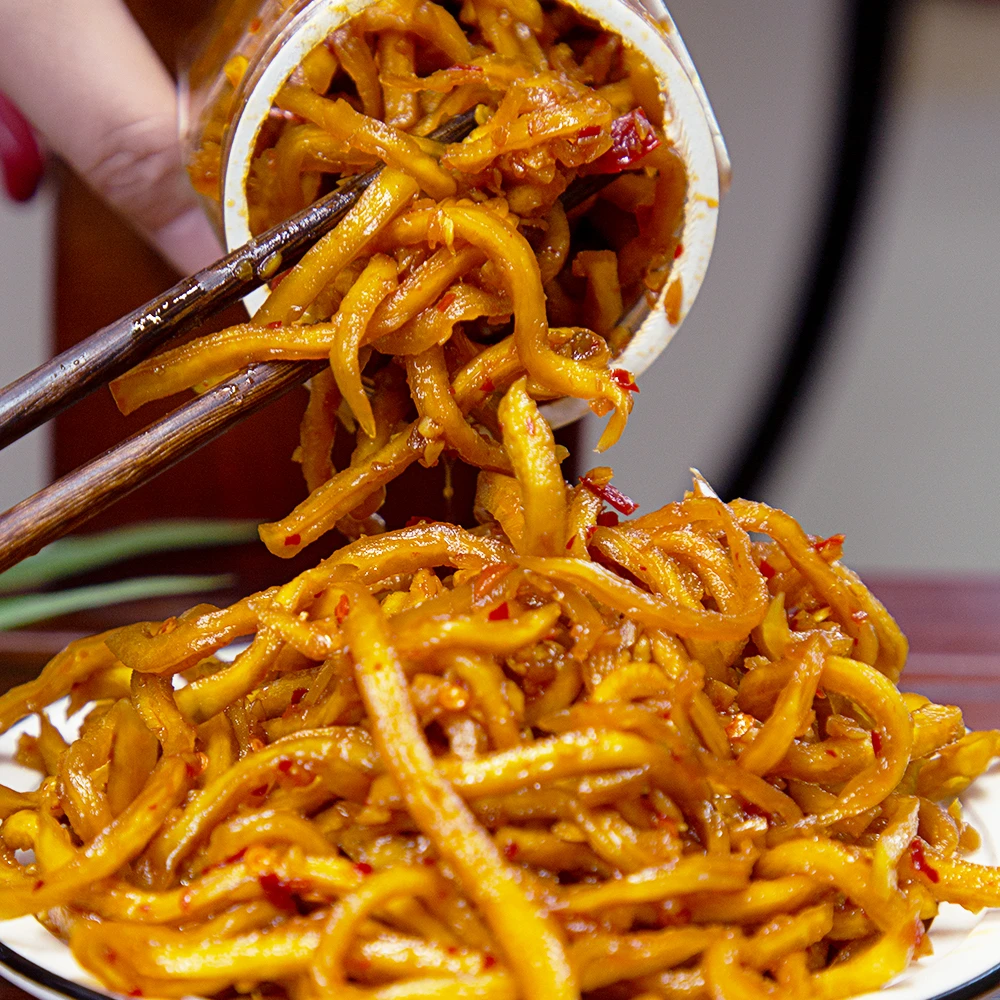 柒渔夫湖南地道香辣木瓜丝下饭菜咸菜280g脆嫩爽口腌制新鲜食品