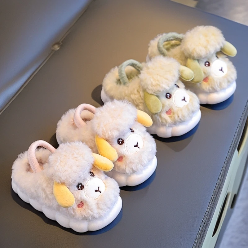 【平替好物】儿童棉拖鞋女1-3岁宝宝防滑居家加绒软底加厚拖鞋秋冬