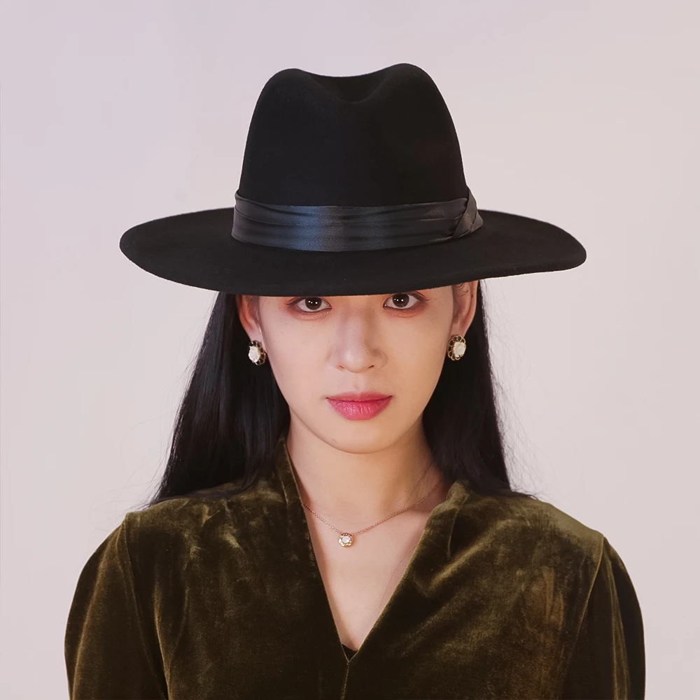 精选女款羊毛帽子礼帽优雅【蕃巴秀优选】百搭时尚简约休闲