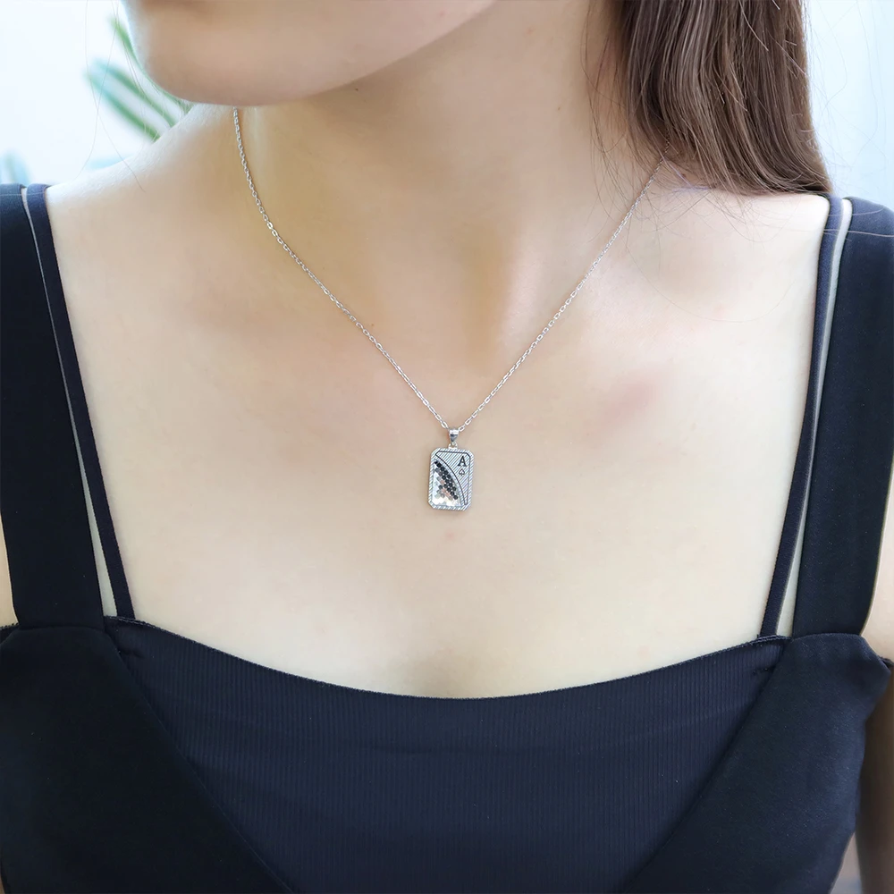 Tender Jinger 坠链均925银 精工A银牌项链轻奢小众设计轻奢吊坠