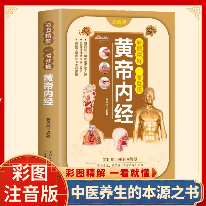彩图精解一看就懂黄帝内经中医基础理论养生书本源之书传统中医N