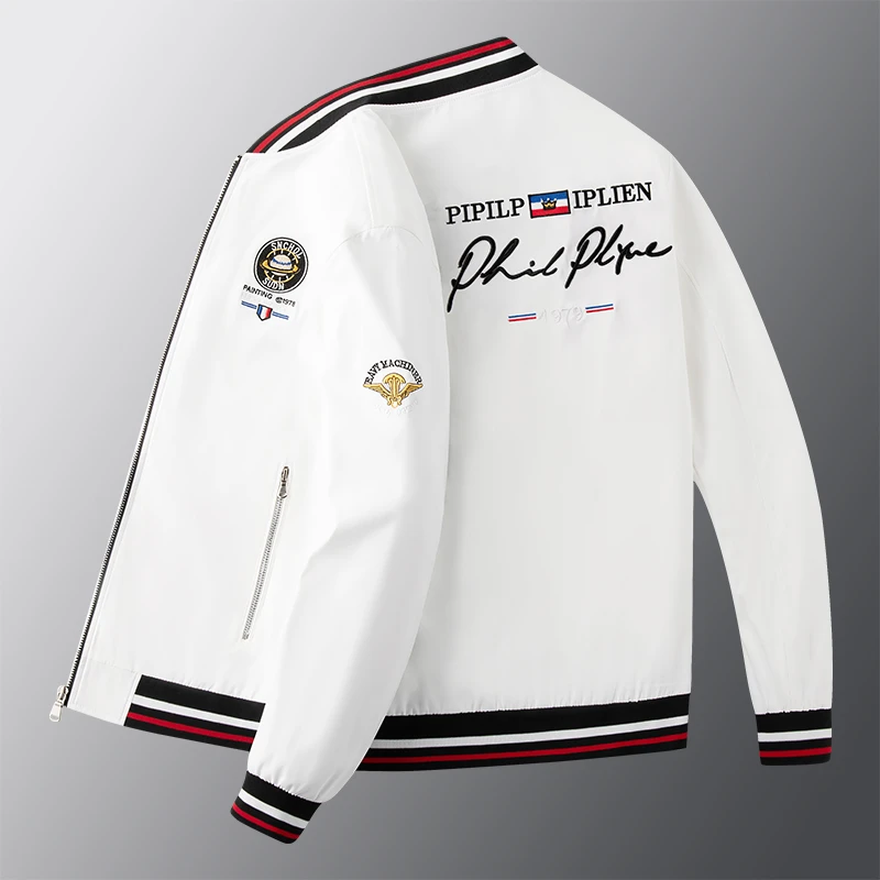 皮尔卡丹夹克外套新款立领运动棒球服高级感男装休闲百搭户外服饰