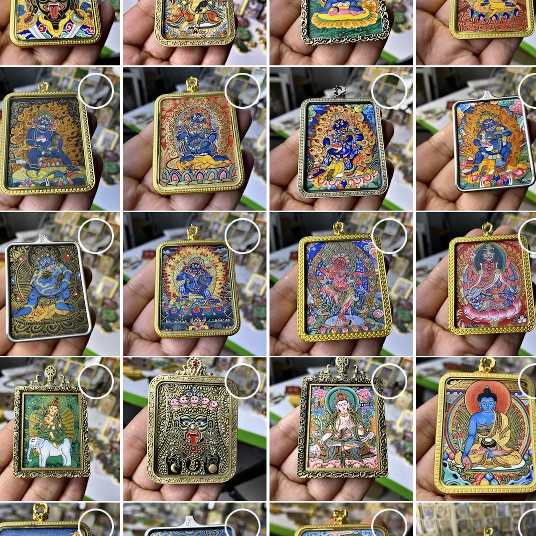 合金吊坠 西藏艺术品唐卡