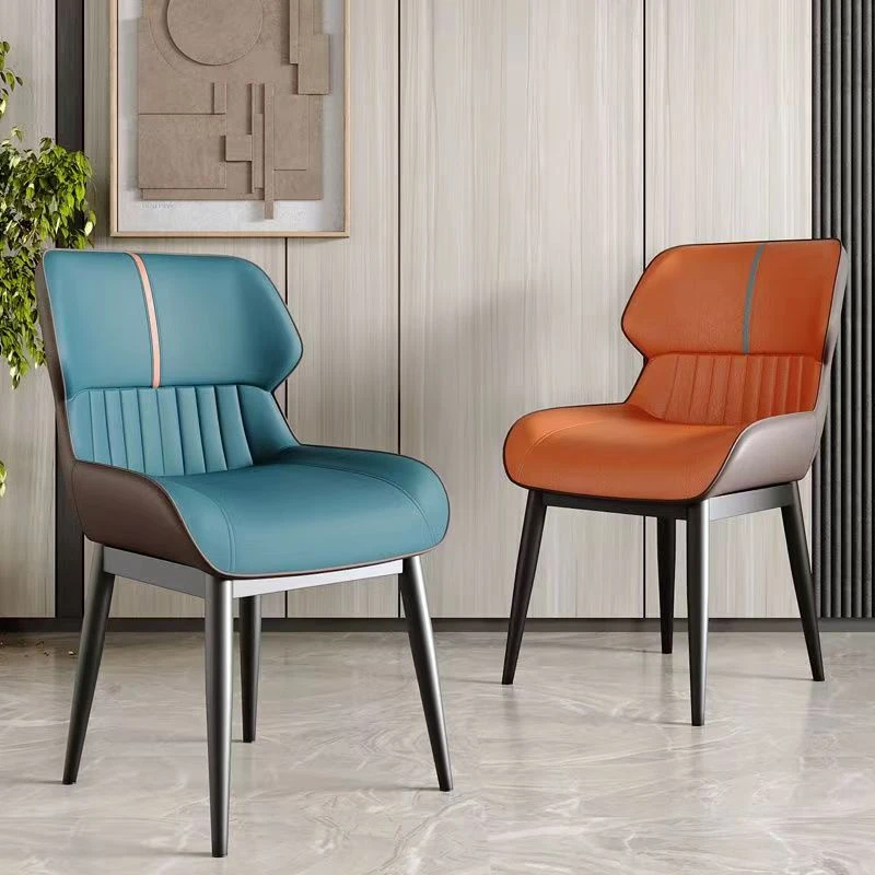 网红靠背椅子家用餐椅休闲酒店椅北欧椅子简约家用加厚凳子餐桌椅