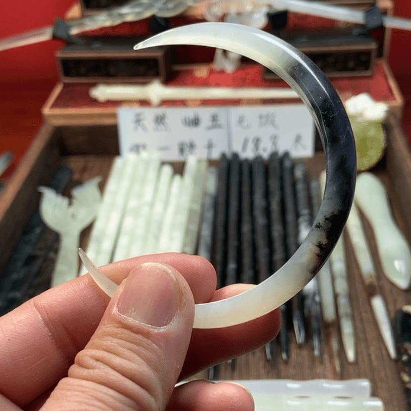 【闪购商品】蛇纹石玉发簪未镶嵌