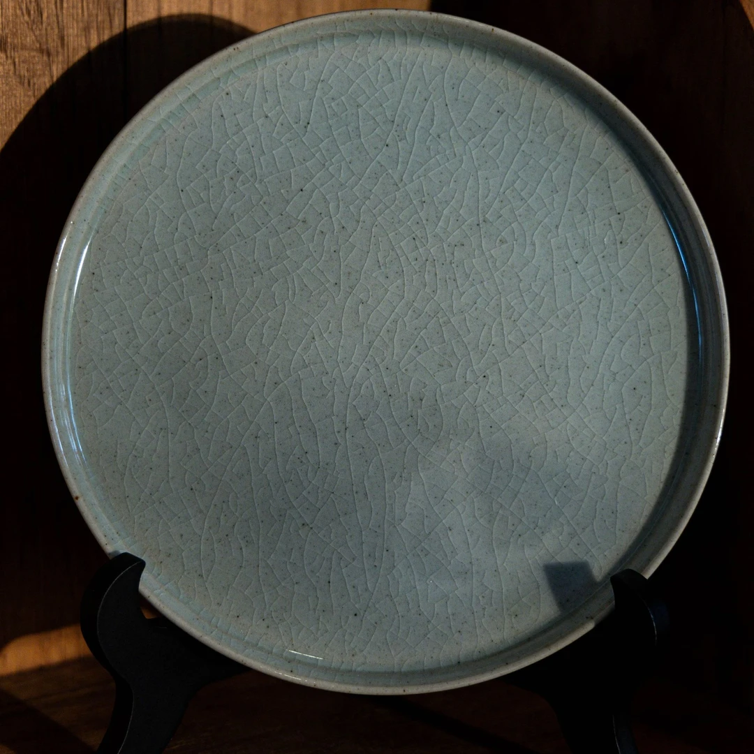 【影青·黑土白釉·壶承合集】广达窑艺·盘子茶具 摆件高级纯手工陶瓷