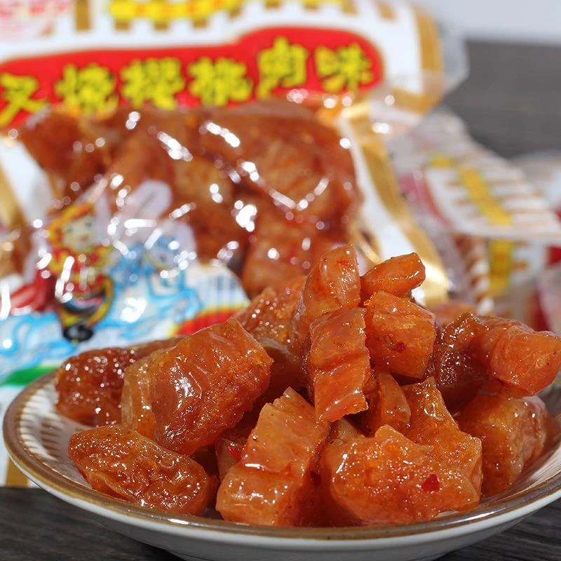【小扬哥力荐】龙记樱桃肉甜辣麻辣味豆制品辣条素肉后儿时怀手撕