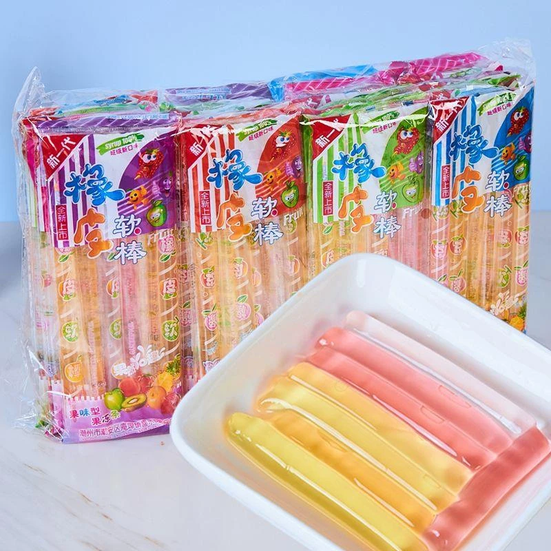 【小扬哥力荐】水果味果汁果冻条长条状布丁棒棒碎冰儿童休草莓英国