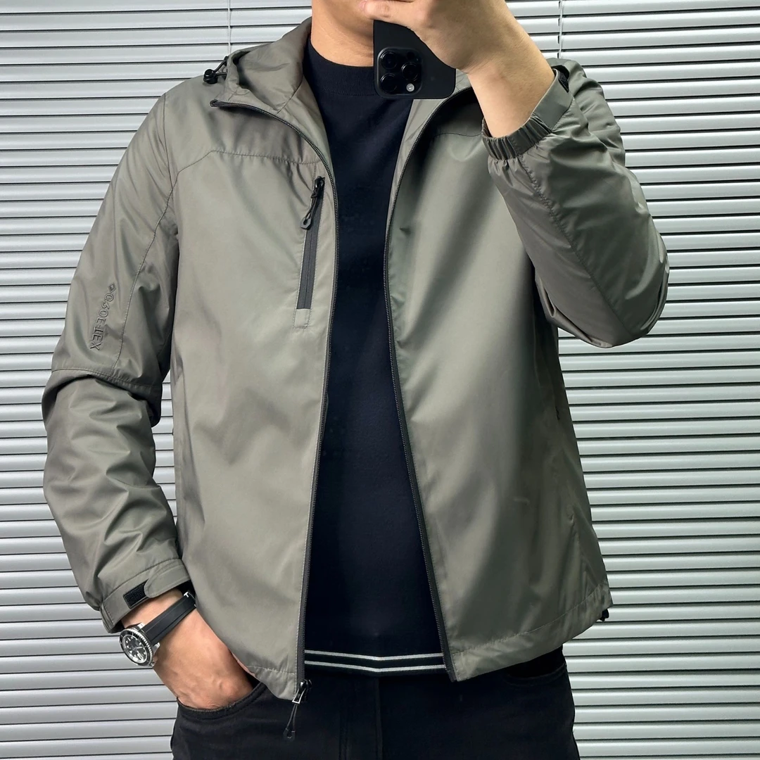 【巴尔赫】秋冬加厚男士时尚轻奢户外连帽防风加棉夹克外套1998