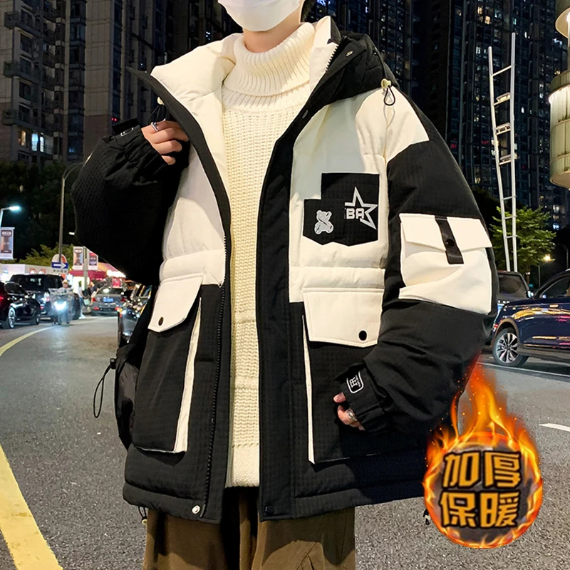 冬季新款13青少年男生棉衣外套14男孩初高中学生15岁棉服16大童装