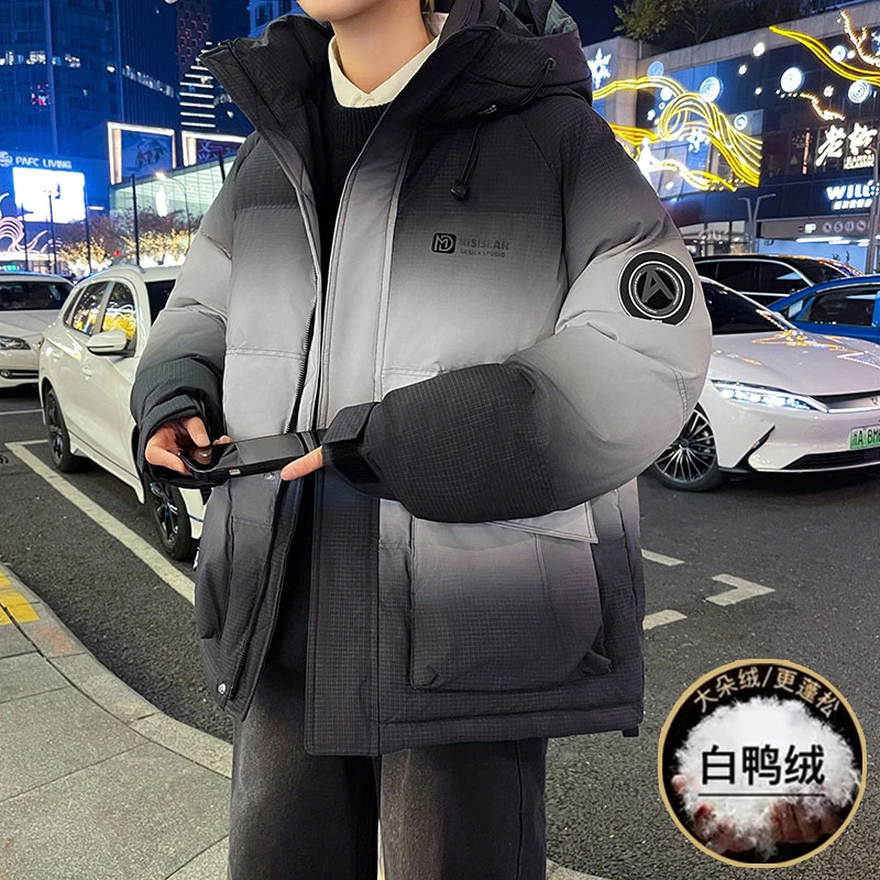 冬季13青少年保暖羽绒服12岁男孩14初中学生白鸭绒外套15大童冬装