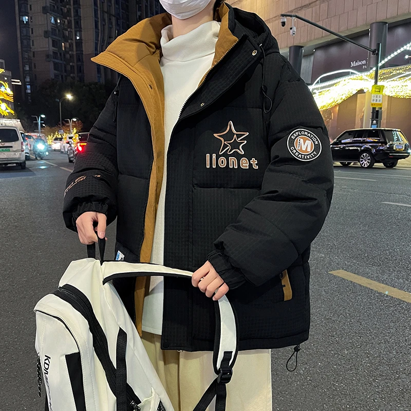 青少年百搭棉服12岁男孩15初中学生14加厚棉衣外套13大童冬装棉袄