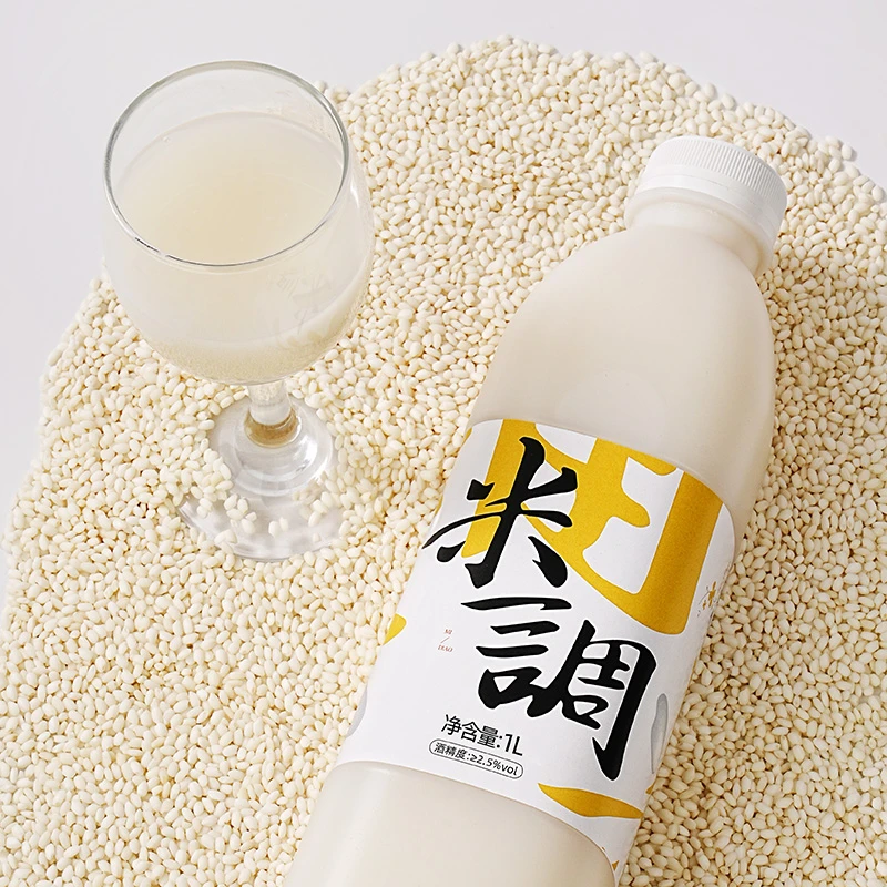 米调桂花米露纯发酵米酒甜米酒甜米酒2.5度1L*1女士甜酒