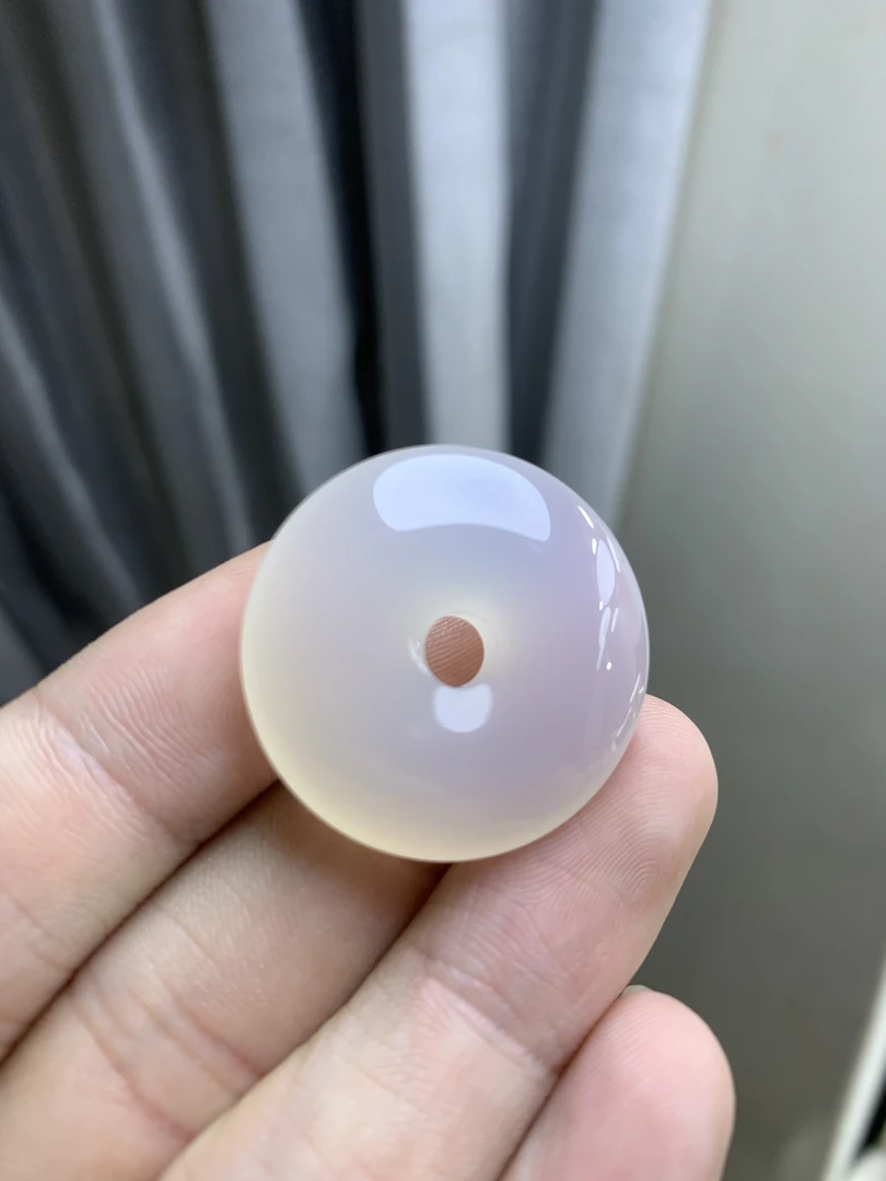 福利款！冰种天然玛瑙平安扣吊坠男女款只发其一，尺寸29.9-9mm