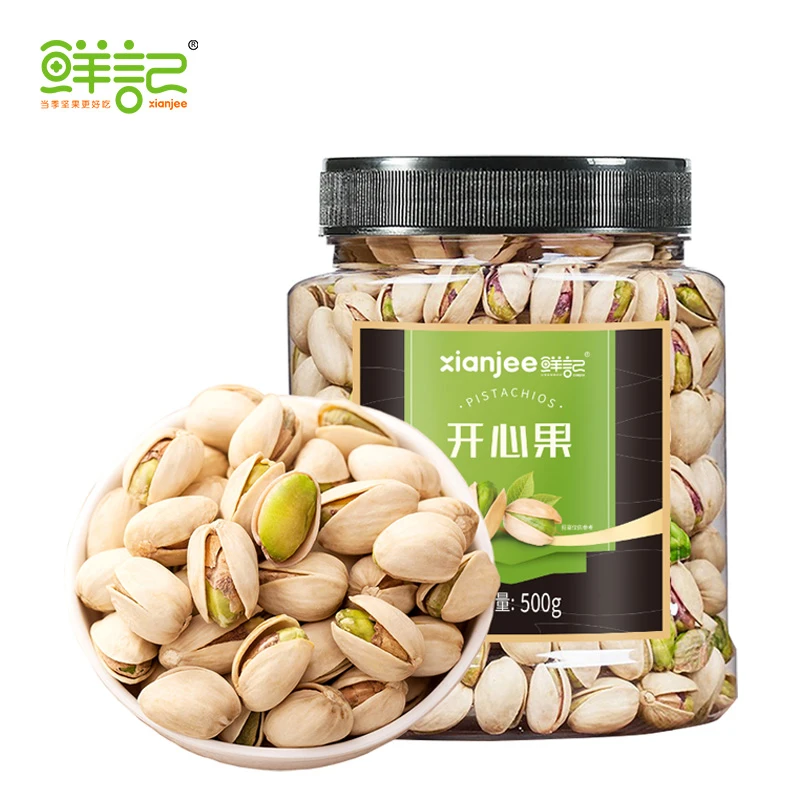 鲜记开心果（ZY）500g/罐 大颗粒无漂白 孕妇儿童零食 年货送礼