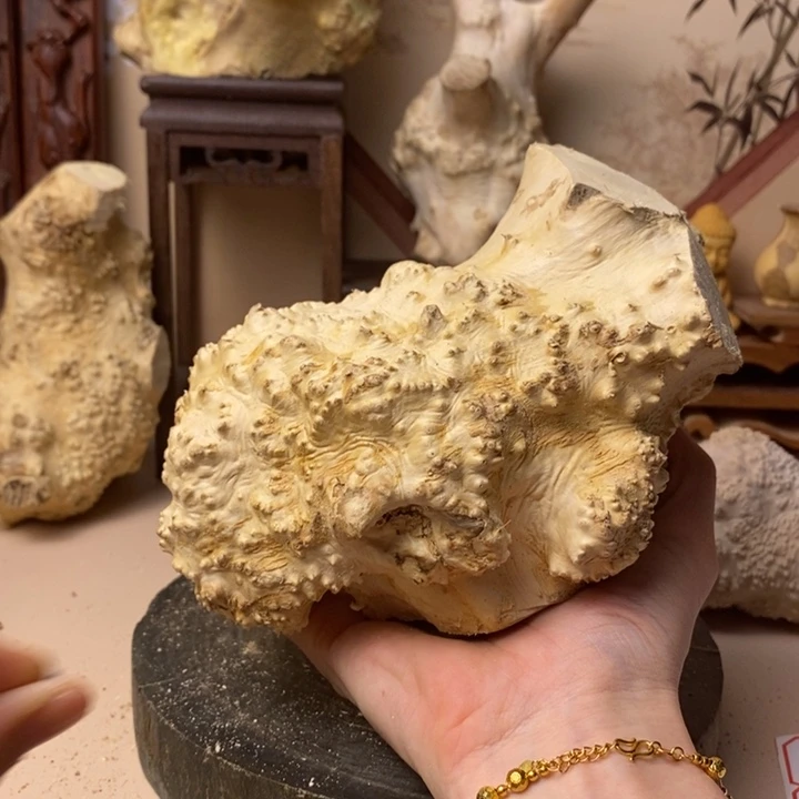 楠木竹****部黄杨木手把件