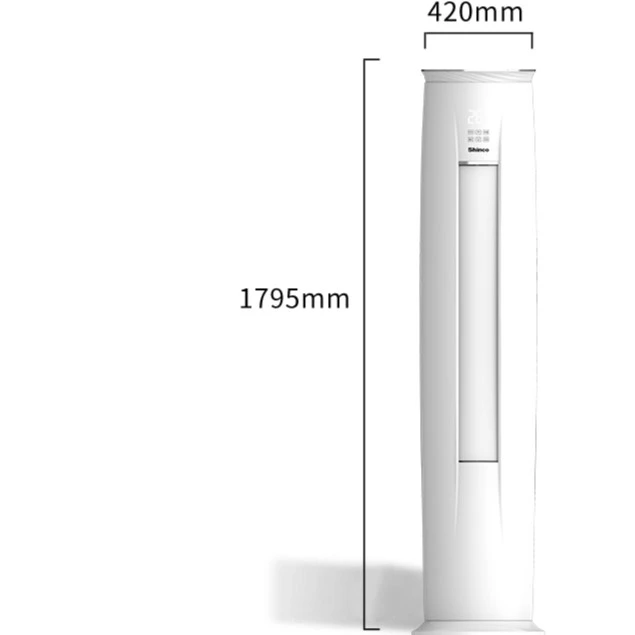 Shinco/新科三匹变频冷暖二级能效立柜式空调KFRd-72LW/BPNYC+2