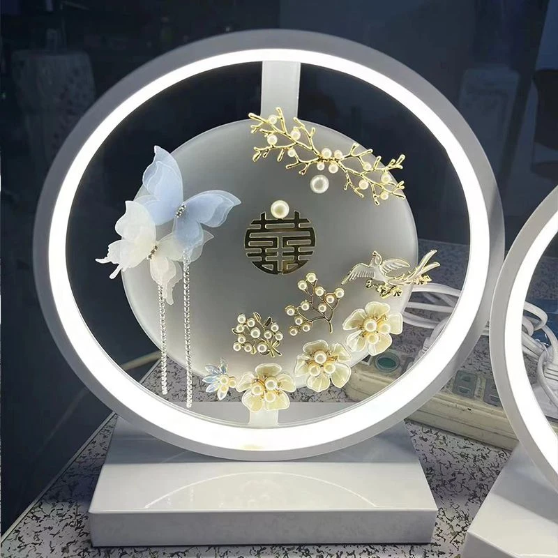 结婚台灯婚房床头灯卧室长明陪嫁灯新娘新婚喜庆新人订婚结婚礼物