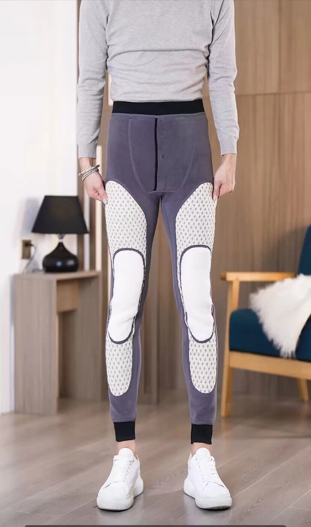 (9150)款男士500克加厚高腰打底裤冬季修身修身裤