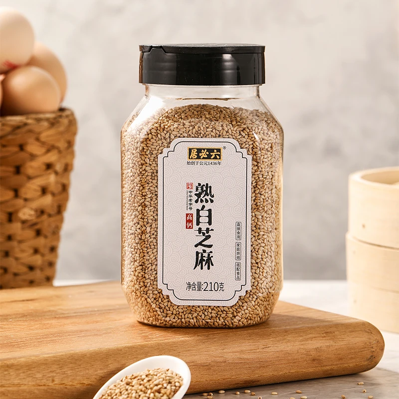 六必居熟白芝麻210g
