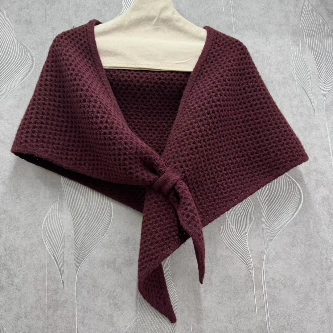 105洋气时尚百搭显气质纯色三角围巾