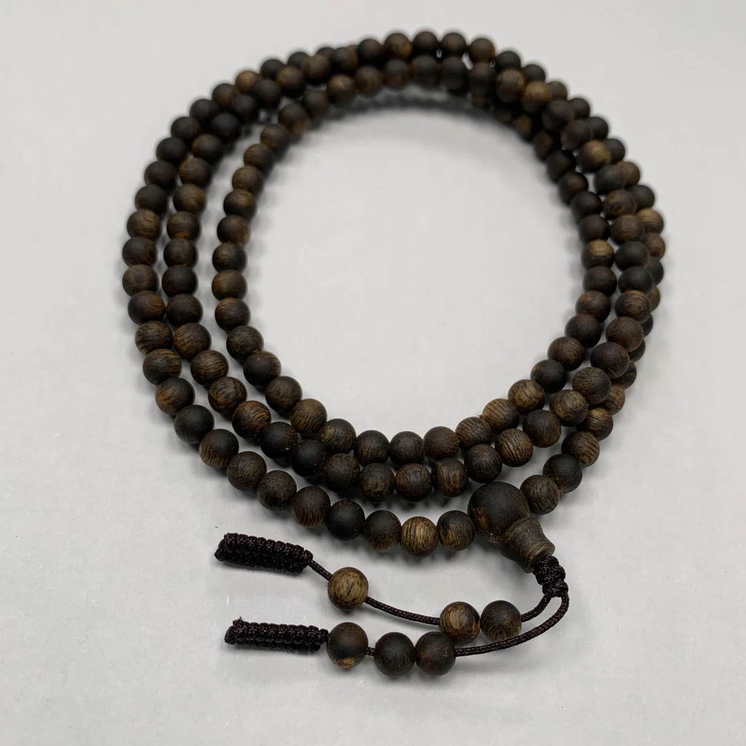 沉香138颗沉水浮高品质卡5奇楠沉香手串圆珠手链原汁原味天然保真