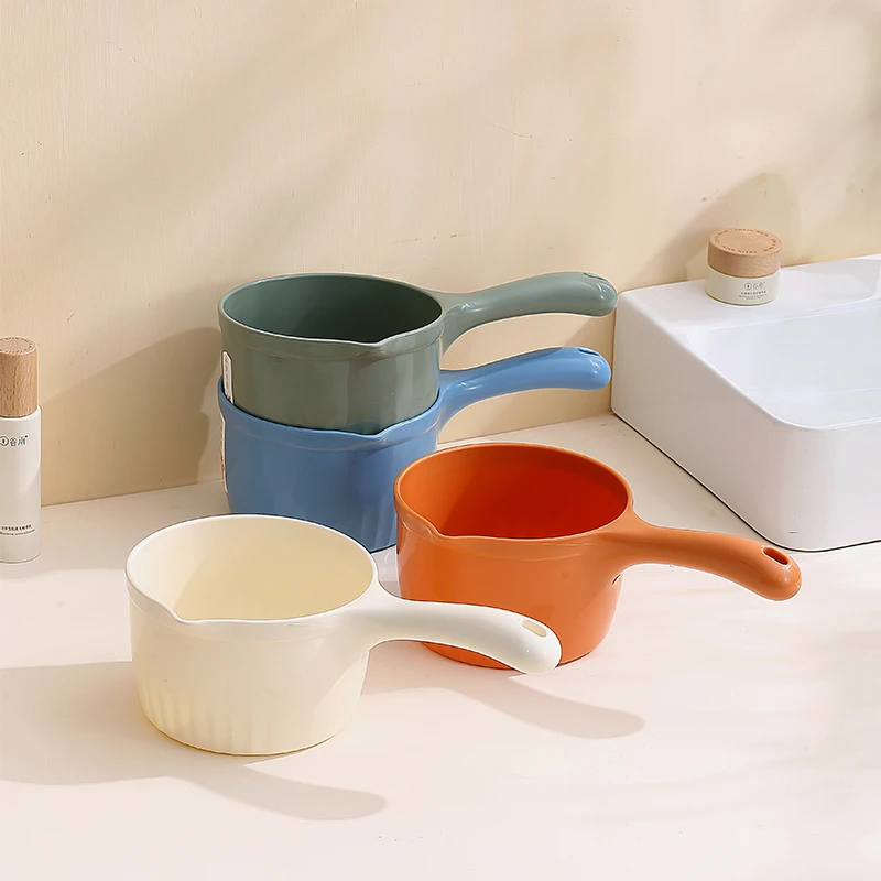 家用厨房水瓢加厚塑料水勺洗澡舀水勺透明舀子水瓢儿童洗头水勺子