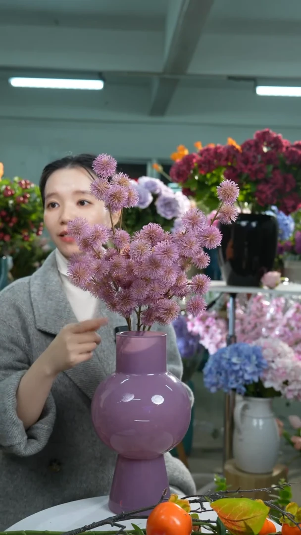 【闪购商品】5支紫色刺球