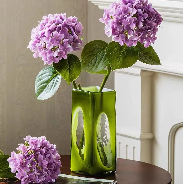 手感3D绣球花仿真花手感保湿绣球 餐桌摆放花束家庭装饰