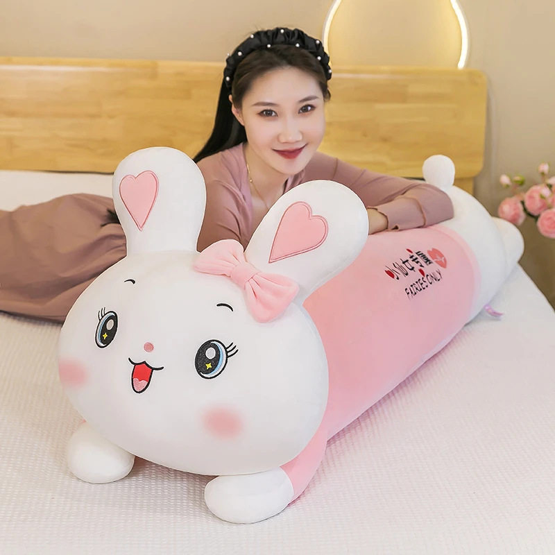 仙女兔子毛绒玩具长条睡觉抱枕夹腿抱枕床上陪你大玩偶超软